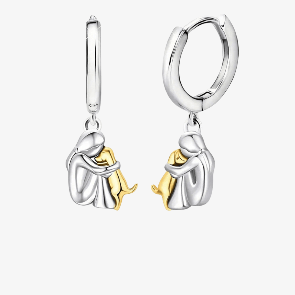 Elin | Zawieszka „Hug” z dopasowanymi kolczykami | Srebro i Złoto