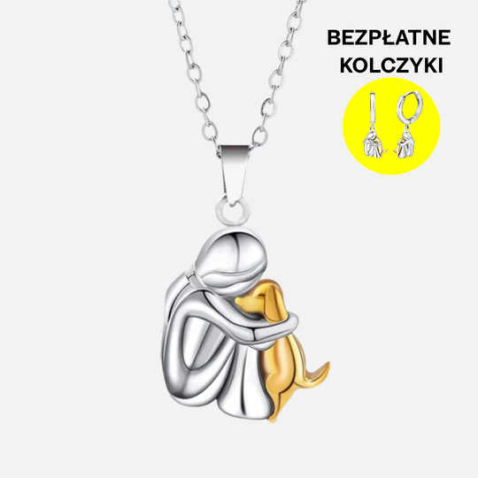 Elin | Zawieszka „Hug” z dopasowanymi kolczykami | Srebro i Złoto