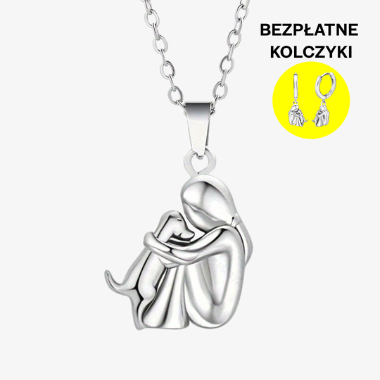 Elin | Zawieszka „Hug” z dopasowanymi kolczykami | Srebro i Złoto