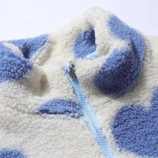 Svitlana | Dwustronna kurtka w serduszka