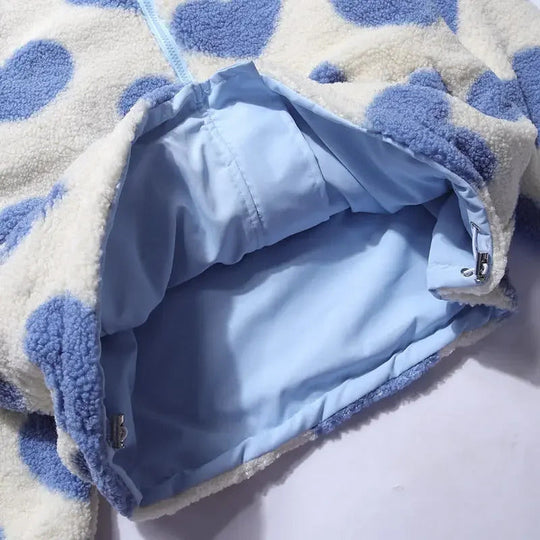 Svitlana | Dwustronna kurtka w serduszka